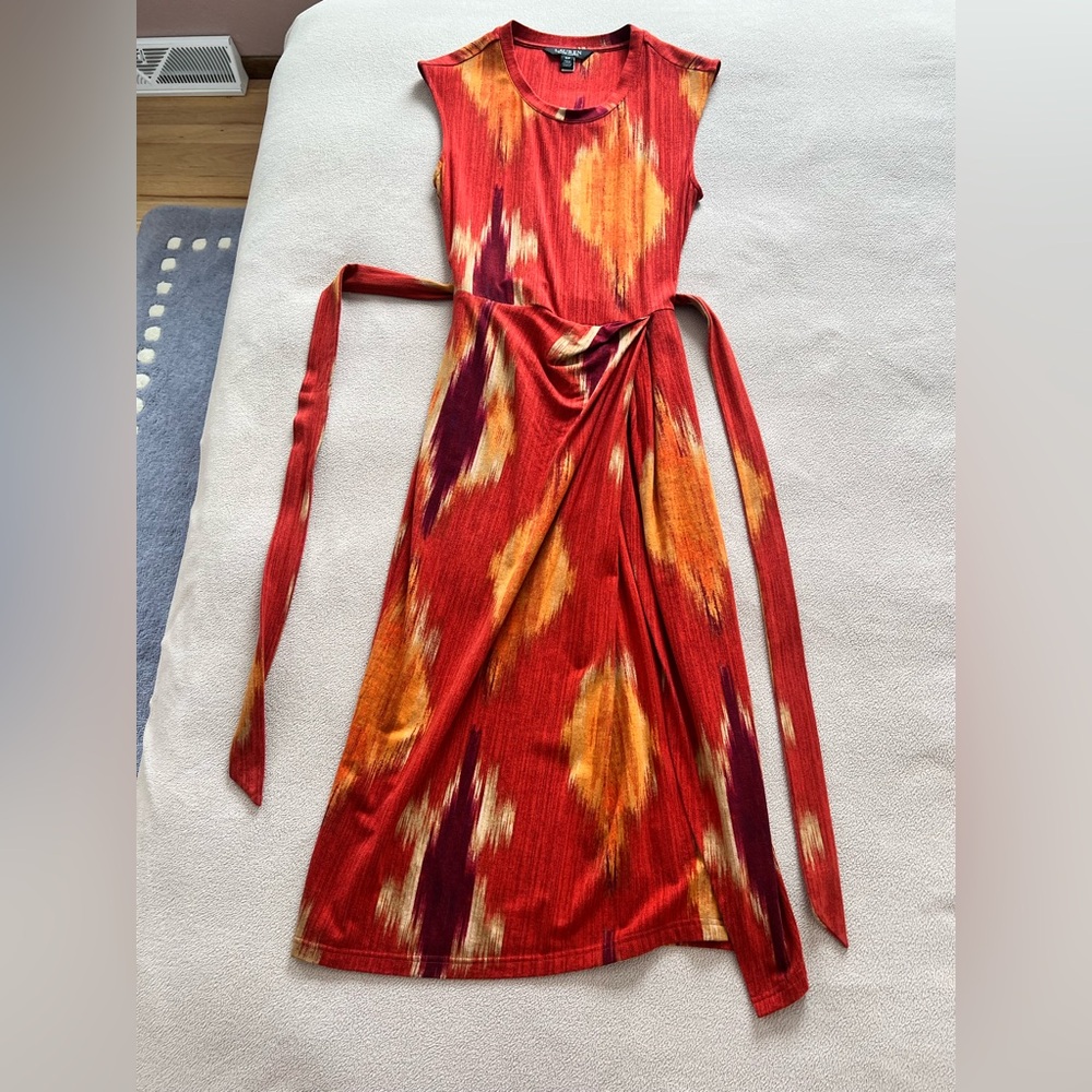Lauren Ralph Lauren Geo-Print Belted Jersey Tee Dress - Picture 4 of 8
